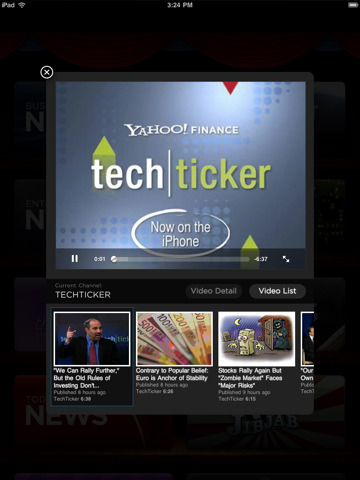 Illustration for article titled Yahoo! iPad App Looks Better Than the Web Site, but Is it "Magical?"